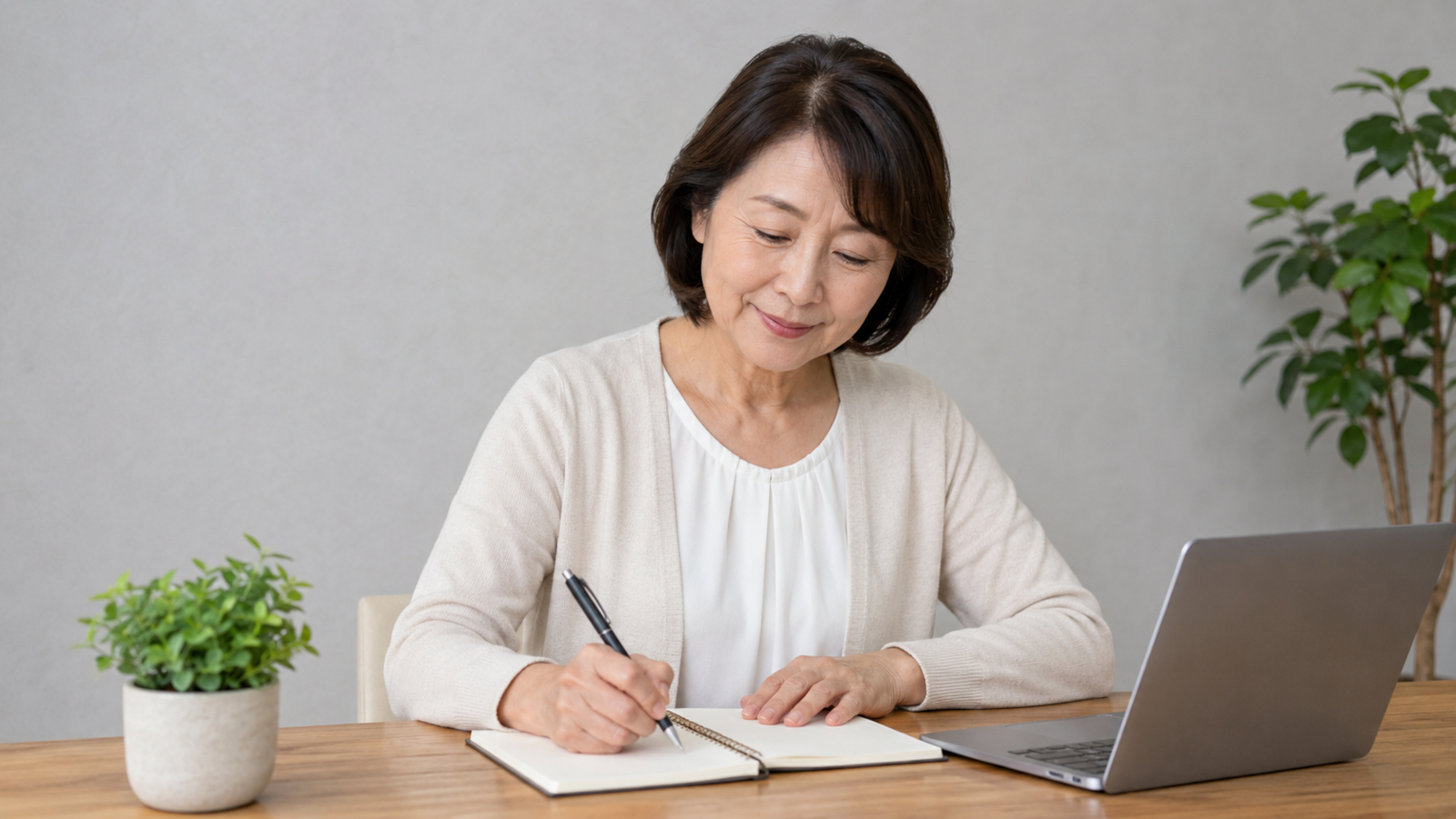 終活の準備を計画的に進める様子